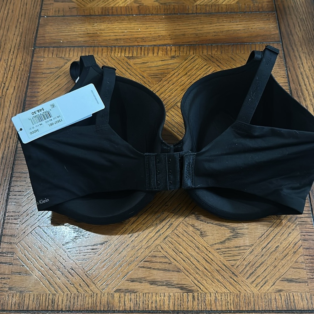Calvin Klein Perfectly Fit Modern T-Shirt Bra Black Size 36DDD - Picture 5 of 6